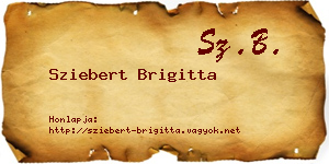 Sziebert Brigitta névjegykártya